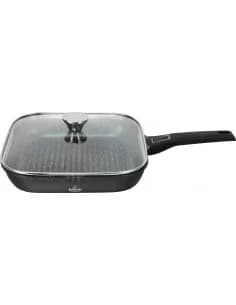 Poêle grill avec couvercle Bohmann BH 1730-28GP, 28x28x5.5cm, moulé aluminium, amoviblea