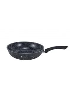 Wok Pan Goldmann GM 1302-26, 26x7 cm., aluminium, marbré revêtement anti-adhésif, noir