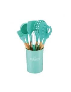 Kitchen Set Bohmann BH 7678-8TURQUOISE, 8 pcs. with support, Silicone with