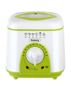 Rosberg R51980B, Friteuse mini 950W, 1l, blanc/vert