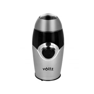 Voltz V51172B, Moulin à café 200W, 50 gr, argenté/noir
