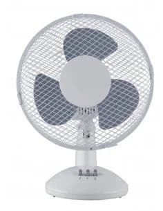 Ventilateur de bureau Rosberg R51760B9, 19W, 23 cm, 2 niveaux de puissance, inclinaison verticale