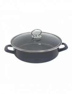 Émaillé Plaque de cuisson and Marmite 2in1 Rosberg R51222A30CT, 30 cm, marbré