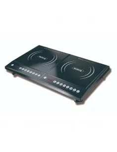 Rosberg R51445JD double induction cooker, 2000W+2000W, cristal plates, noir