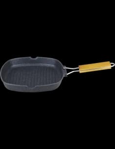 Rosberg Premium Poêle grill RP54316C28, 28x28cm, marbré revêtu, Folding poignée