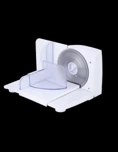 Trancheuse Rosberg R51990A, 150W, inox blade 15cm, blanc