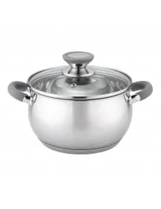 Casserole Voltz OV51210N26, 26 cm./7.7 l., poignées grises, inox