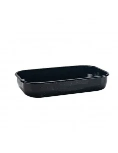 Plaque de cuisson Rosberg R51222JS41, 41x27x7.5cm., rectangulaire, émaillé, noir