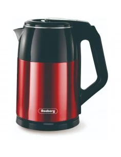 Bouilloire électrique Rosberg R51230S, 1500W, 1.8 l., Body inox, rouge and