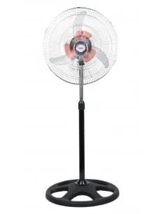 Rosberg R51760G, Ventilateur sur pied, 60W, 46 cm., à double hélice, 3 vitesses