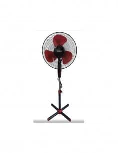 Ventilateur sur pied Rosberg R51760AL, 40W, 40cm, 3 vitesses, noir/burgundy
