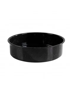 Oliver Voltz OV51222JR26, rond émaillé Plaque de cuisson, 26*6.0cm, noir