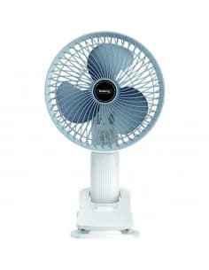 USB rechargeable Ventilateur Rosberg R51760H, 4,5W, 16 cm, 5V/2A, blanc/gris