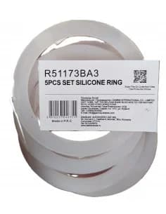 Rechange joint torique pour R51173 BA3, 5 pcs, silicone, blanc