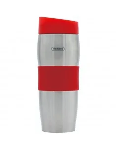 Rosberg R52011C, Bouteille isotherme en inox, 0.380l., rouge