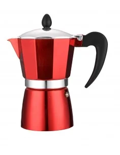 Rosberg Cafetière R51173BP6, 6 tasses, aluminium, rouge