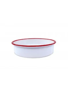 Oliver Voltz OV51222KR34, rond émaillé Plaque de cuisson, 34*8.0cm, blanc