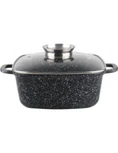 Oliver Voltz OV54323C26A, Marmite carrée en aluminium moulé, 26x26x10.5 cm / 5.4 L