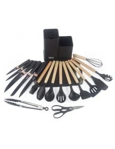 Oliver Voltz OV51612BB, Kitchen Set, 19 Pieces, Knives, Silicone Utensils