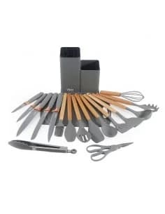 Oliver Voltz OV51612BG, Kitchen Set, 19 Pieces, Knives, Silicone Utensils