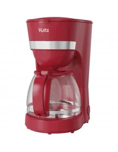 Oliver Voltz OV51170W, Cafetière, 600W, capacité 1.25L, rouge