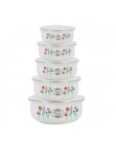 Rosberg R51212A, 5 pcs, émaillé Storage Bowl Set