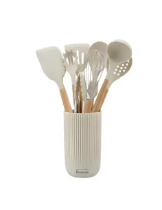 De cuisine kit Goldman GM 7678-10BE, 10 pcs avec support, silicone avec bois
