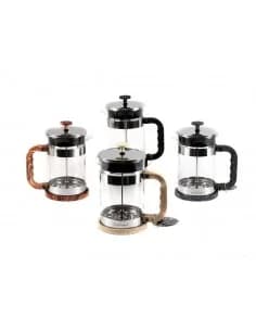 Française presse pour thé et café Haus Roland HR508-3, 800ml, verre, noire mélange