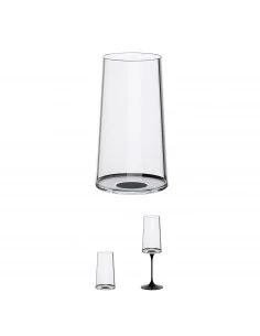Trebonn SplitGlass 2025130 set of 2 sans plomb cristal champagne flutes, 320