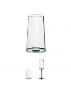 Trebonn SplitGlass 2025133 set of 2 sans plomb cristal champagne flutes, 320