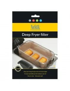 Fryer filter NoStik 1BBB495, 25x34 cm, réutilisable, beige