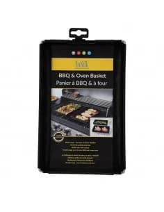 Plaque grill/barbecue NoStik 1CCC097, 18x31x3 cm, réutilisable, anti-adhésif, noir