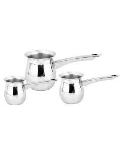 Set de cafetières turques HausRoland XJ-01256-3PC, 3 parts, inox