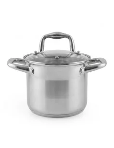 Kit marmites Stock Ø14x12/Ø16x13/Ø20x15/Ø24x17 cm, inox. acier